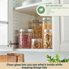 Pyrex® 4-Piece Glass Canister Set